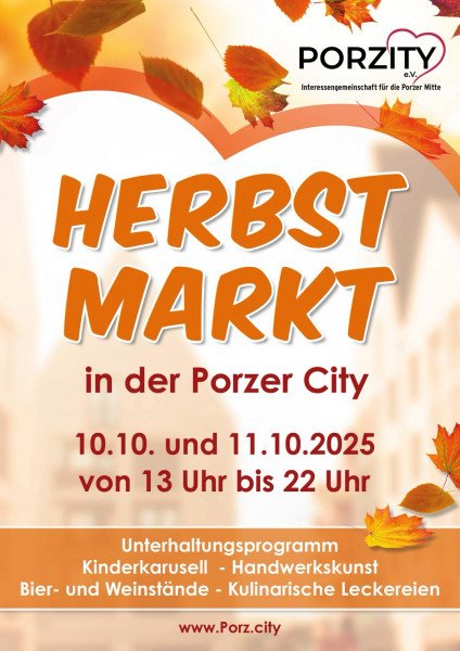„Herbstmarkt“ am 10. und 11.10. 2025