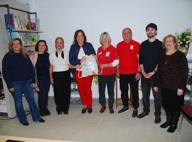 Scheckübergabe mit der KG Colombina Colonia am 05.11.25 beim Solibund e.V.