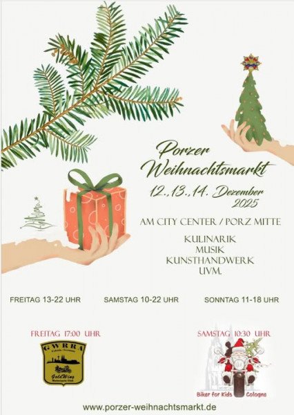 „Weihnachtsmarkt“ vom 10.12. bis 13.12.2025