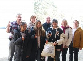 Scheckübergabe mit der KG Colombina Colonia am 22.01.2026 in der Kopernikusschule