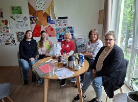 Scheckübergabe mit der KG Colombina Colonia am 05.05.2026 in der OT Arche Nova