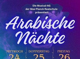 Besuch des Musicals der Max-Planck-Realschule am 24. und 25. Juni im Rathaussaal mit Scheckübergabe